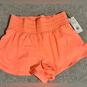 Calia woven HR petal hem shorts